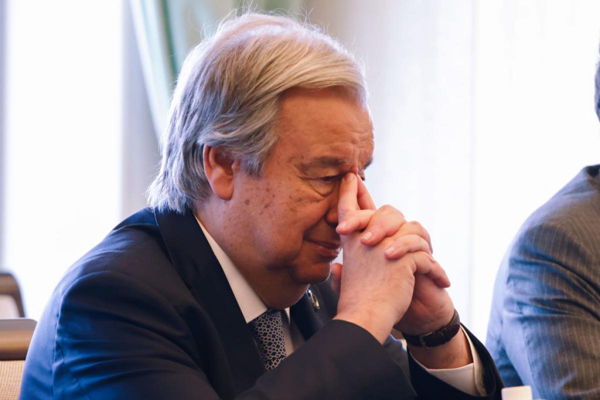 Antonio Guterres, en una reciente reunión internacional