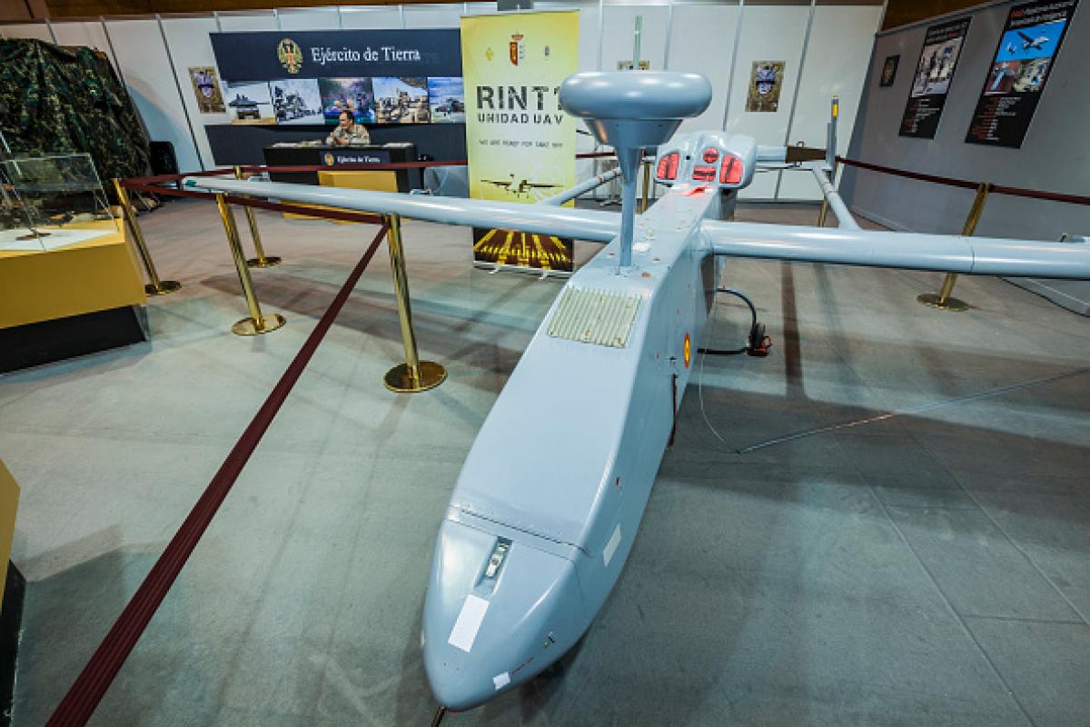 Imagen de archivo del Unmanned Combat Air Vehicle, UCAV, en una presentación en 2015.