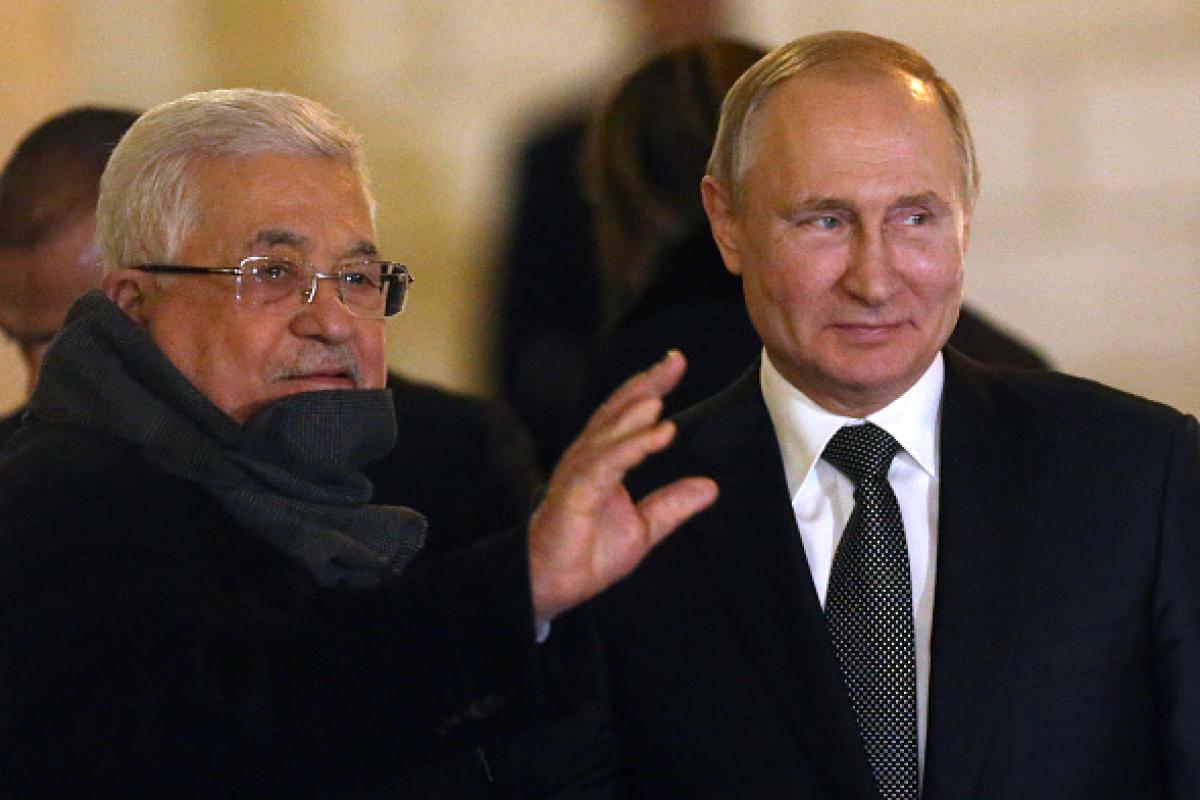 El mandatario ruso, Vladimir Putin, y el presidente de la Autoridad Nacional Palestina (ANP), Mahmud Abás, en una imagen de archivo.
