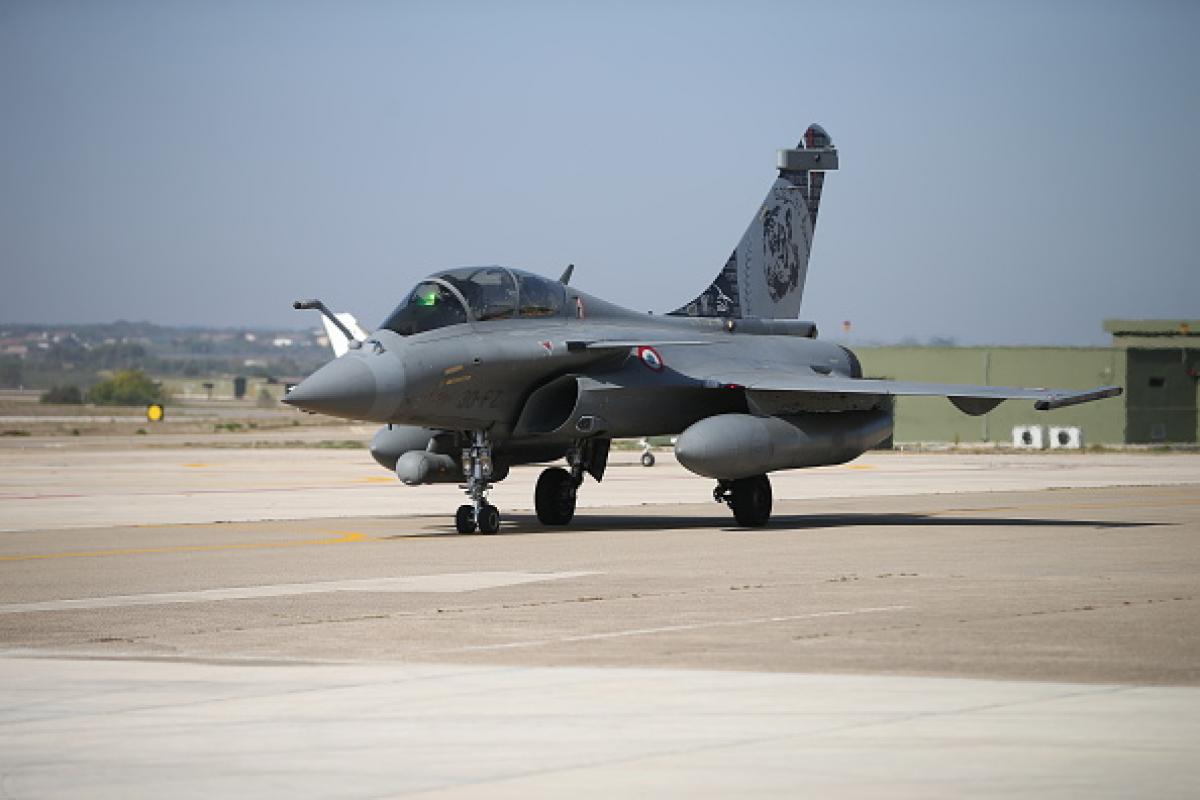 Imagen de archivo de un caza francés Dassault Rafale.