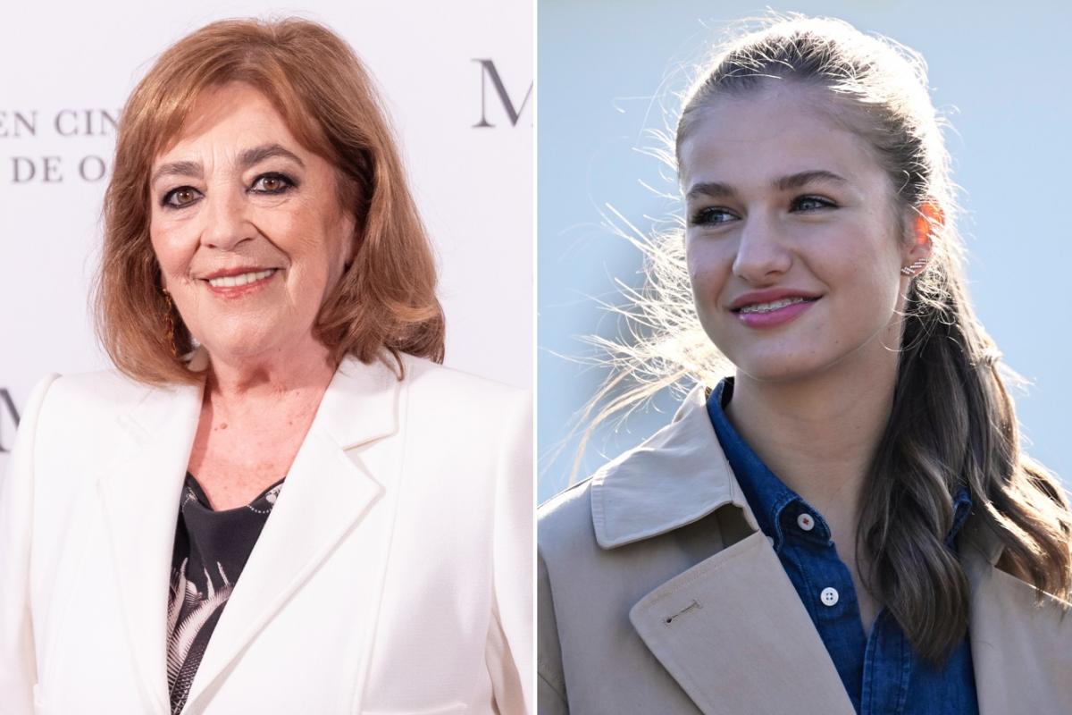 Carmen Maura y la princesa Leonor