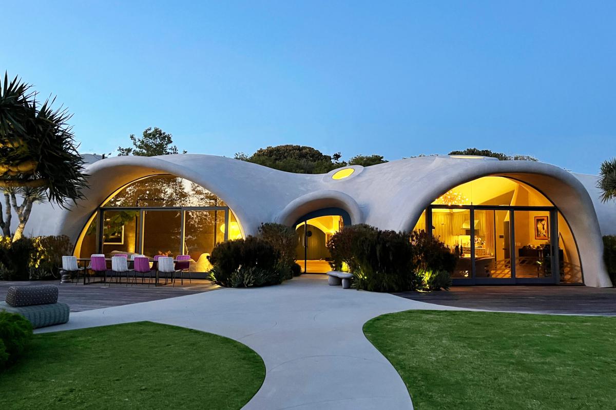 Una de las casas inflables fabricadas por Binishells