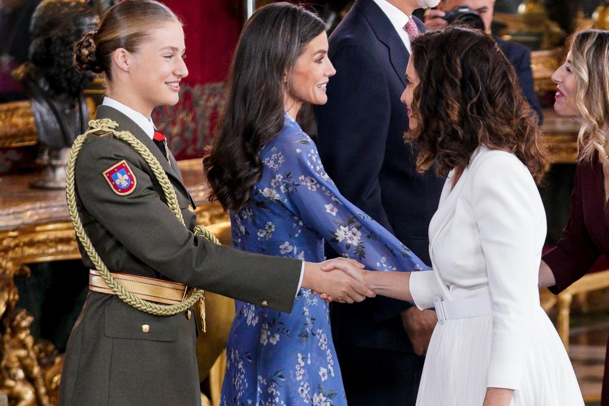 Ayuso con la princesa Leonor