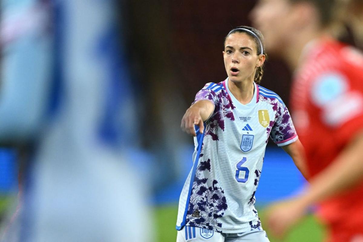 Aitana Bonmatí, en un instante del partido contra Suiza