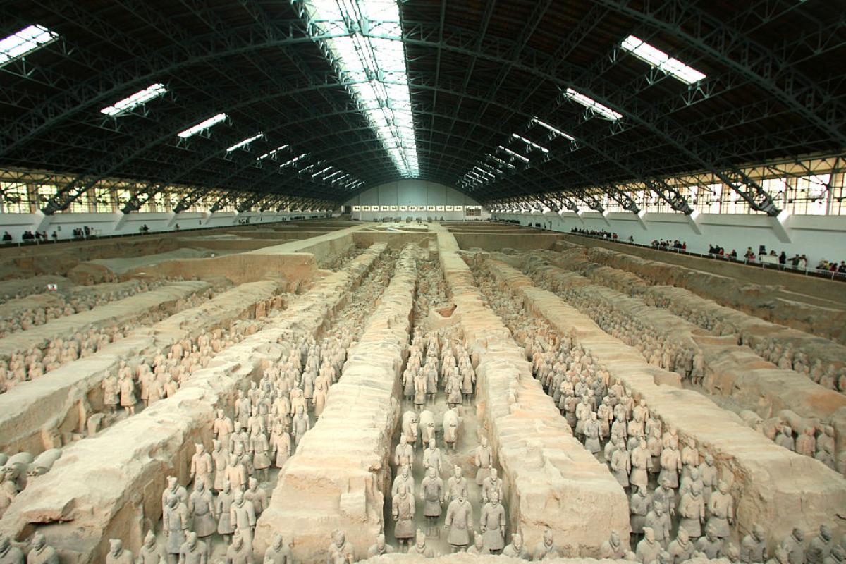 Guerreros de Xi'An hallados en el mausoleo de Qin Shi Huang