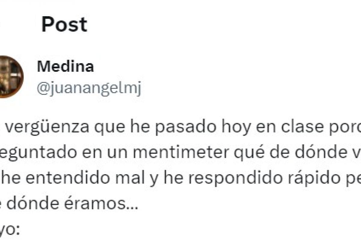 El mensaje del usuario @juanangelmj en Twitter.