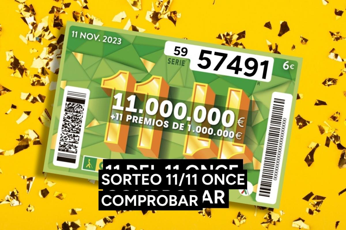 Comprobar resultado del Extra del 11 del 11 de la ONCE 2023