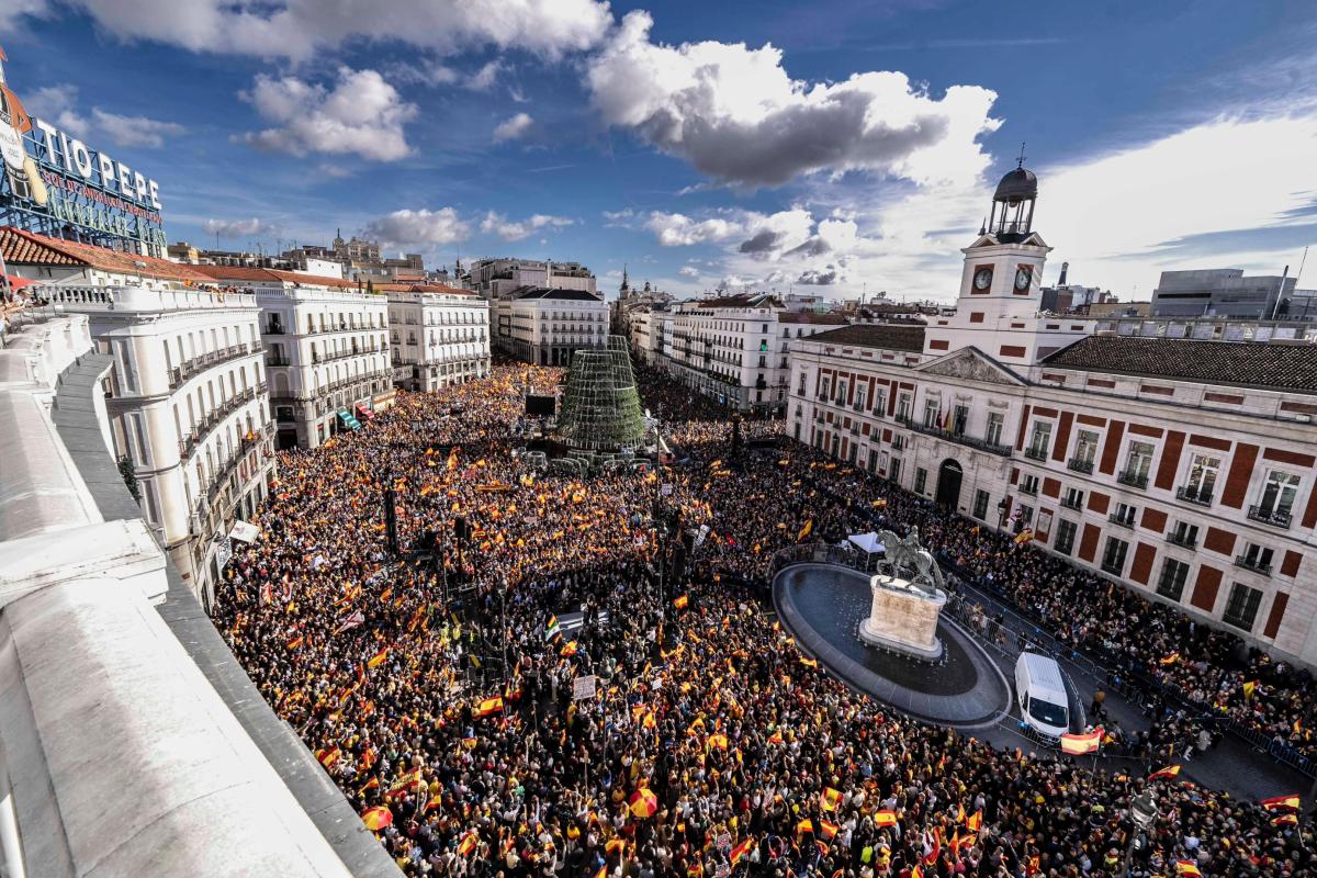 Manifestación del PP en Sol.