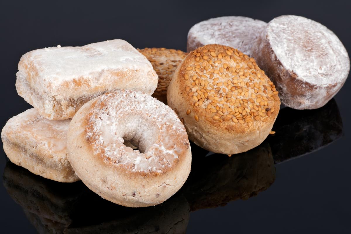 Distintos tipos de polvorón.