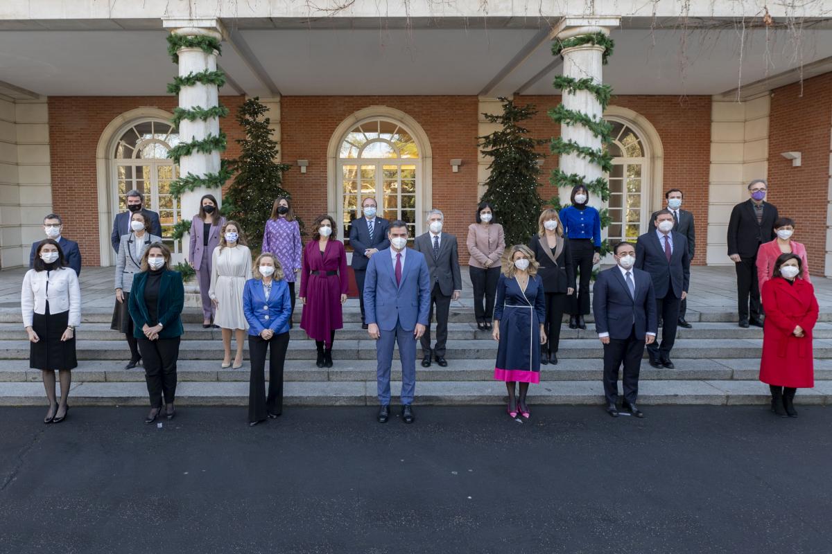 Miembros del Gobierno entre PSOE y Unidas Podemos