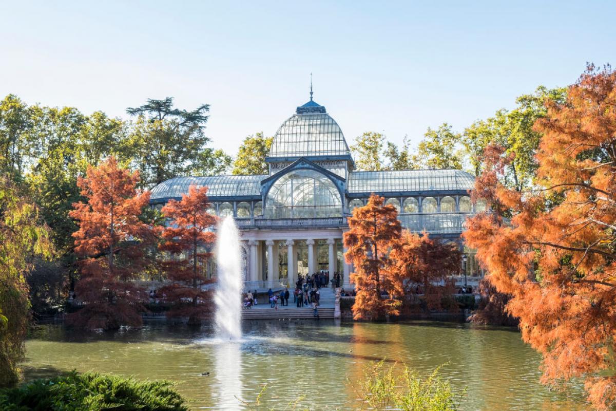 Palacio de Cristal, en el parque del Retiro, en Madrid.