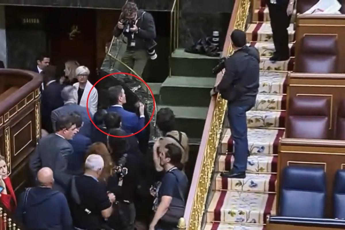 Pedro Sánchez en el Congreso de los Diputados.