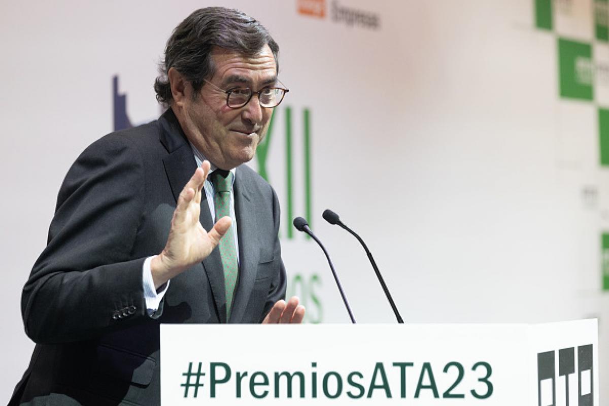El presidente de la CEOE, Antonio Garamendi, en una imagen de archivo.