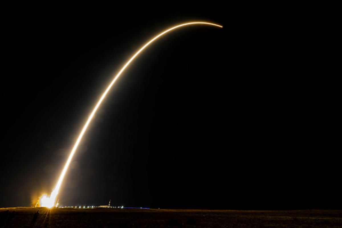 Despegue de un cohete Soyuz desde Kazajistán el 15 de septiembre de 2023.