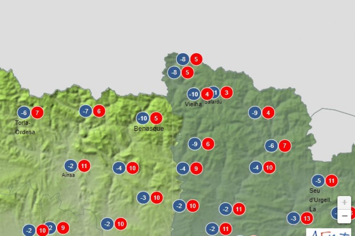 La temperatura para el próximo 29 de noviembre