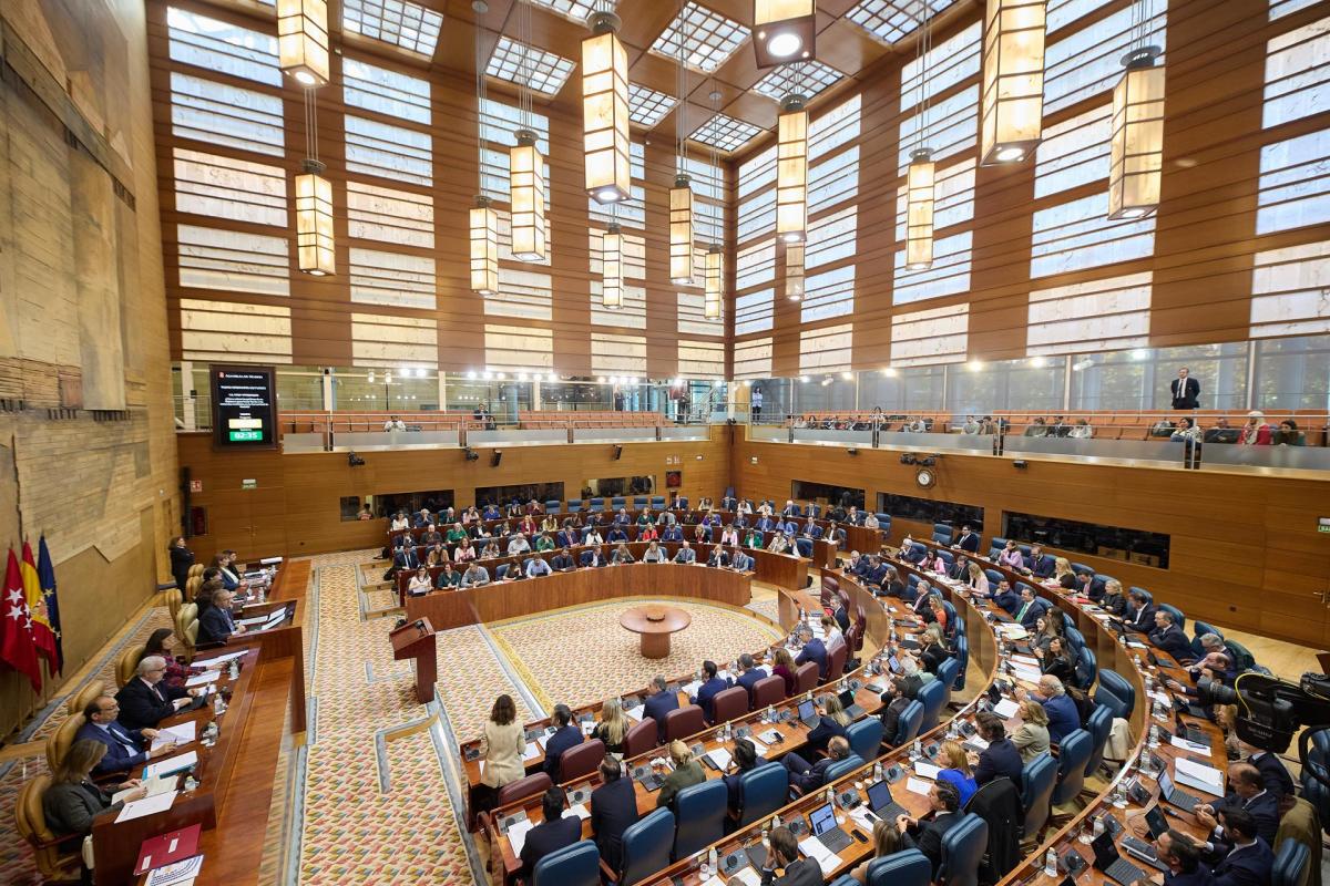 Pleno en la Asamblea de Madrid, a 23 de noviembre de 2023, en Madrid.