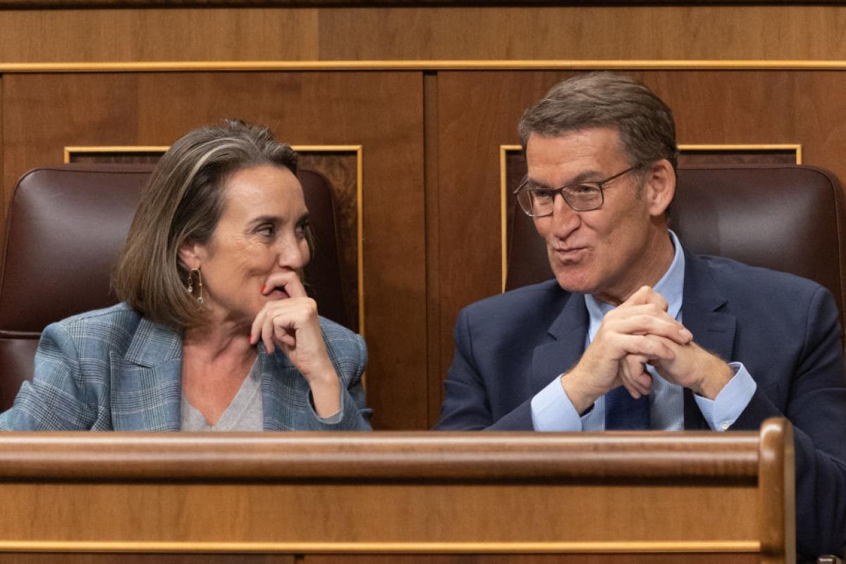 Cuca Gamarra y Alberto Núñez Feijóo.