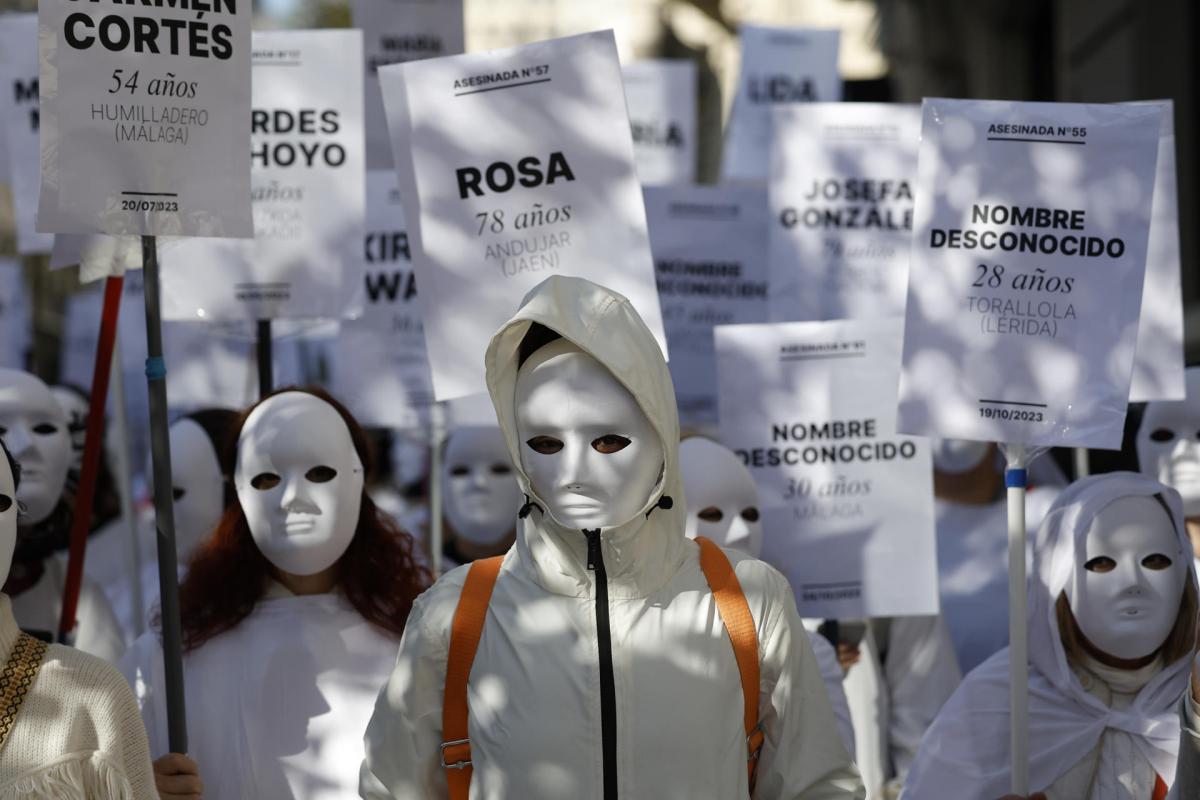 Manifestación del 25N en Madrid.