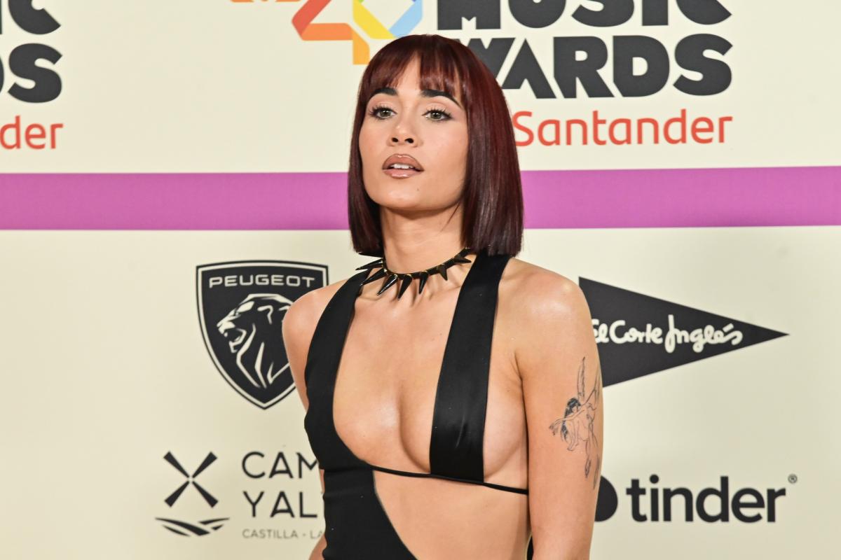 La cantante Aitana Ocaña, en LOS40 Music Awards Santander, celebrados el 3 de noviembre de 2023 en Madrid.