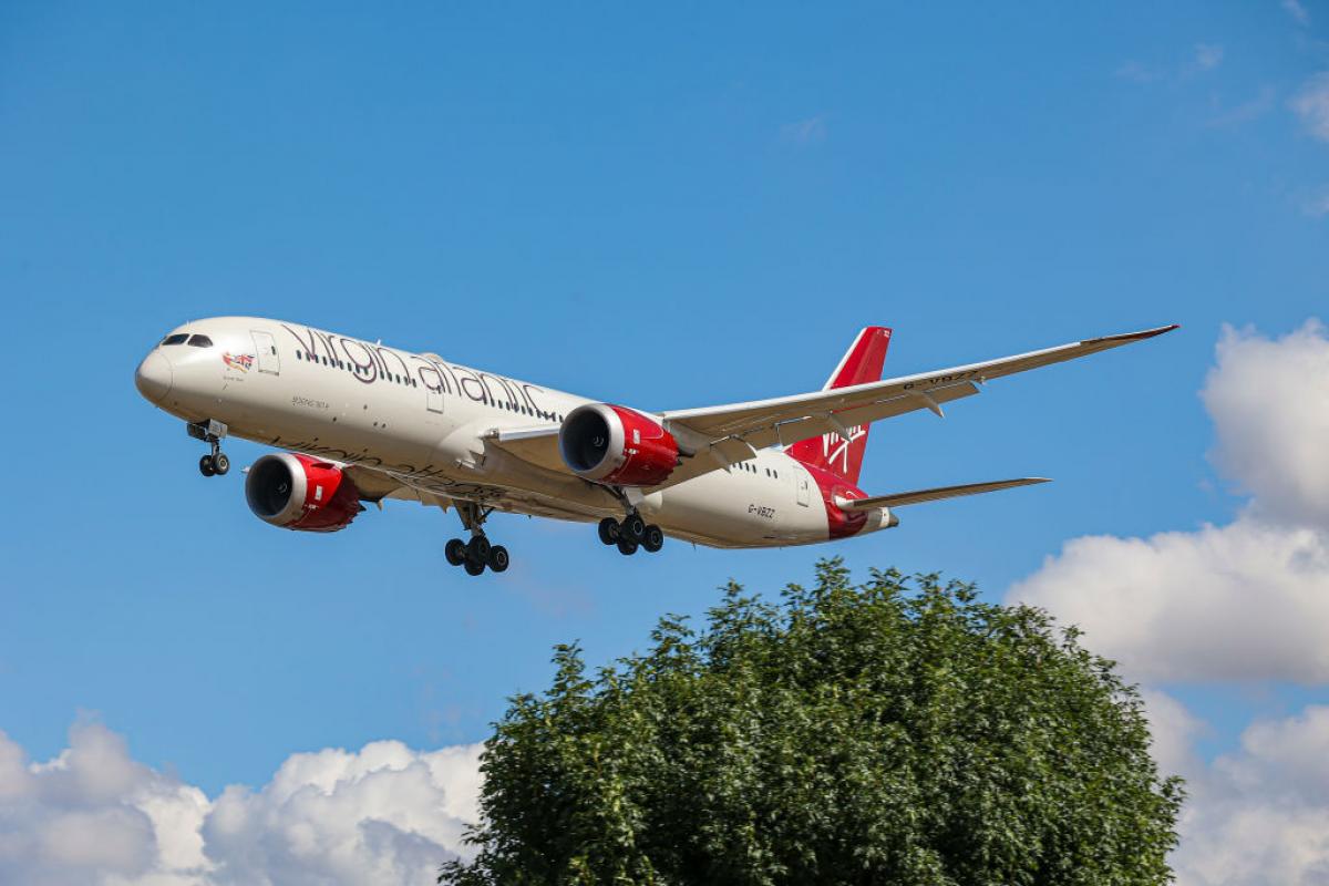 El avión Boeing 787 Dreamliner de Virgin Atlantic.