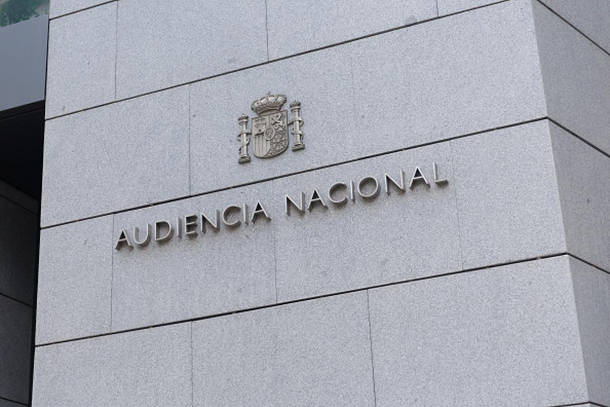 Imagen de archivo de la fachada de la sede de la Audiencia Nacional, en Madrid.