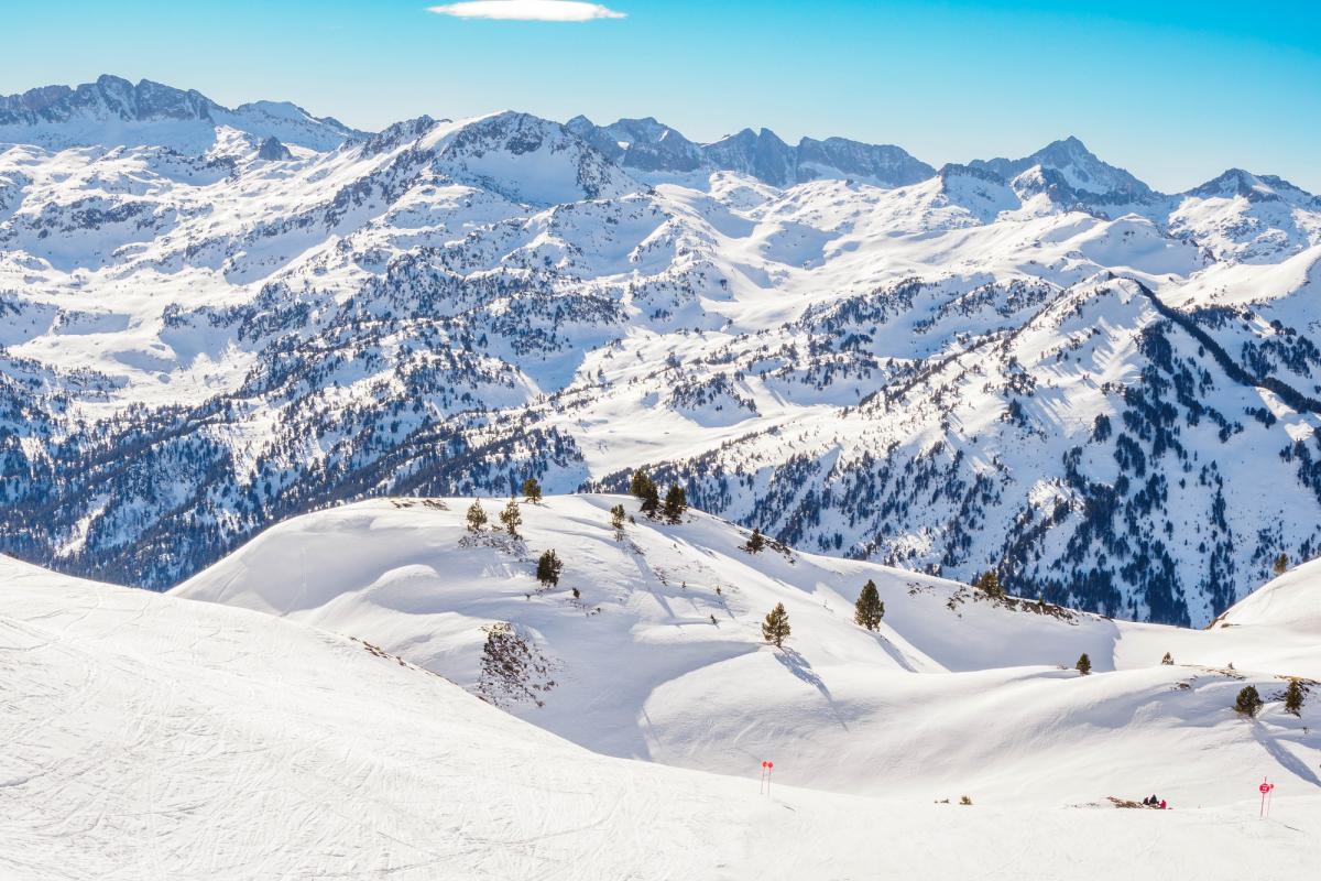 Pista de esquí en Baqueira.