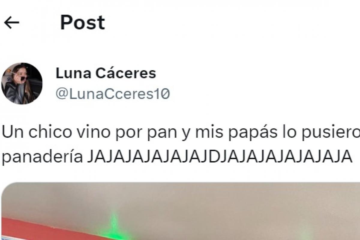 El tuit de @lunacceres10