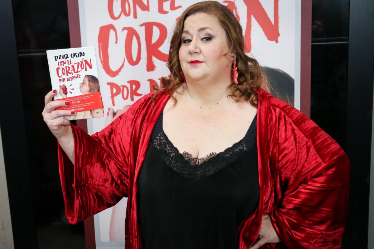 La actriz Itziar Castro en la presentación de su libro 'Con El Corazon Por Delante'.