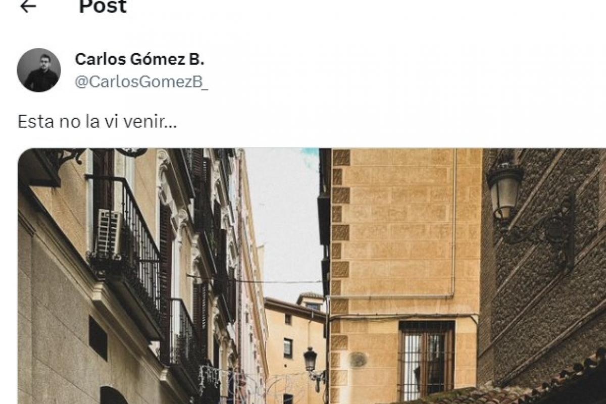 El tuit de Carlos Gómez