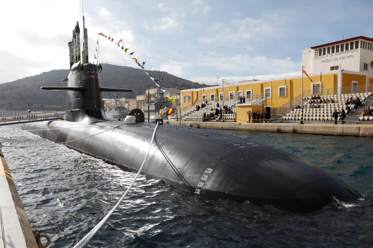 El submarino S-81 'Isaac Peral'.