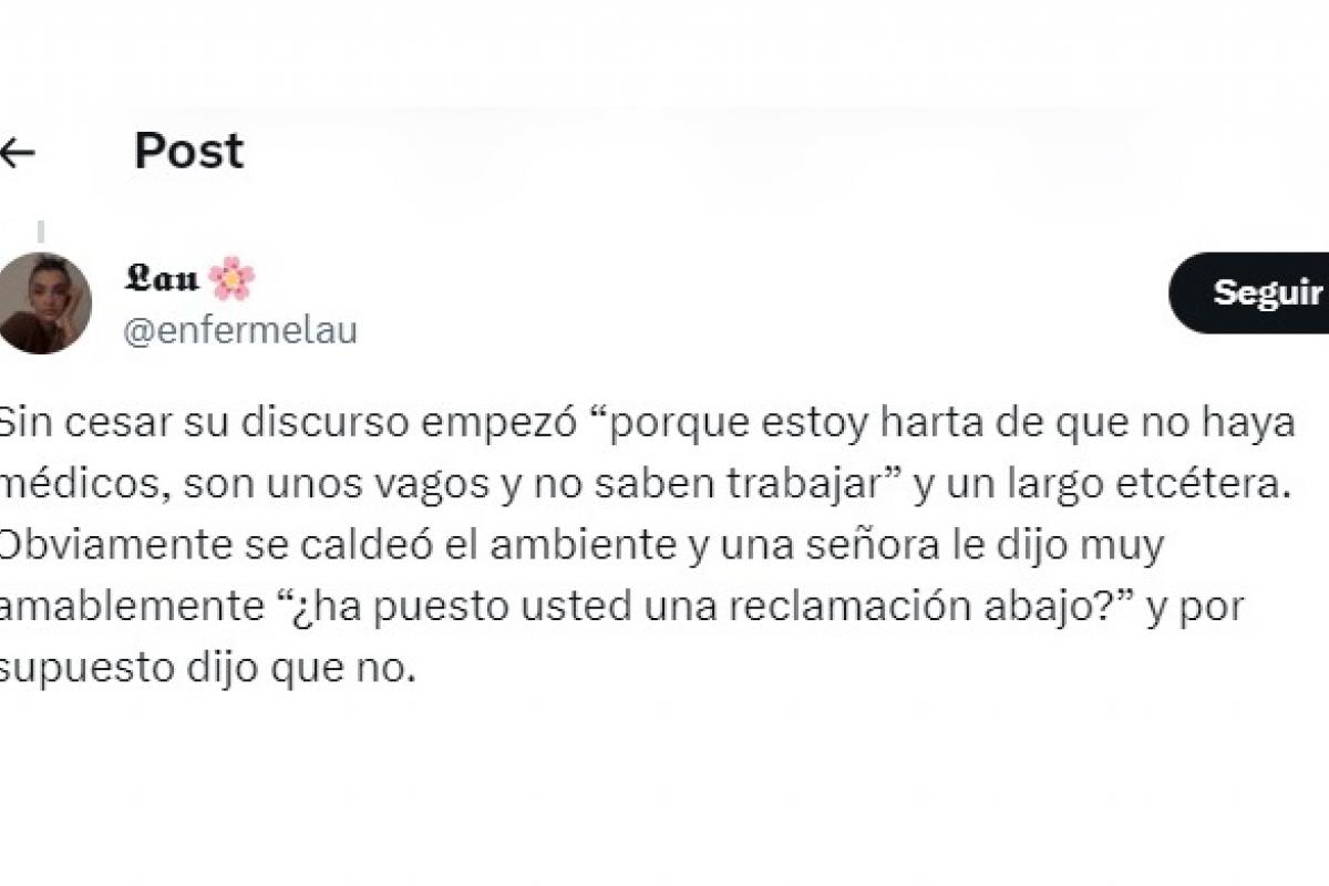 El tuit de @enfermeLau