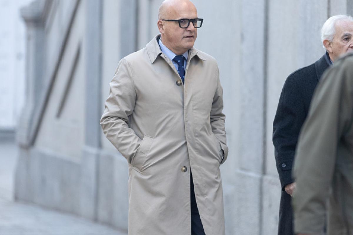 El senador popular y expresidente de la Diputación de Ourense, Jose Manuel Baltar, a su llegada al Tribunal Supremo.