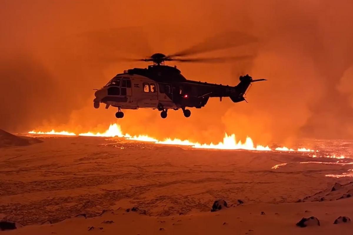 Entra en erupción el volcán situaado al noreste de la ciudad islandesa de Grindavík