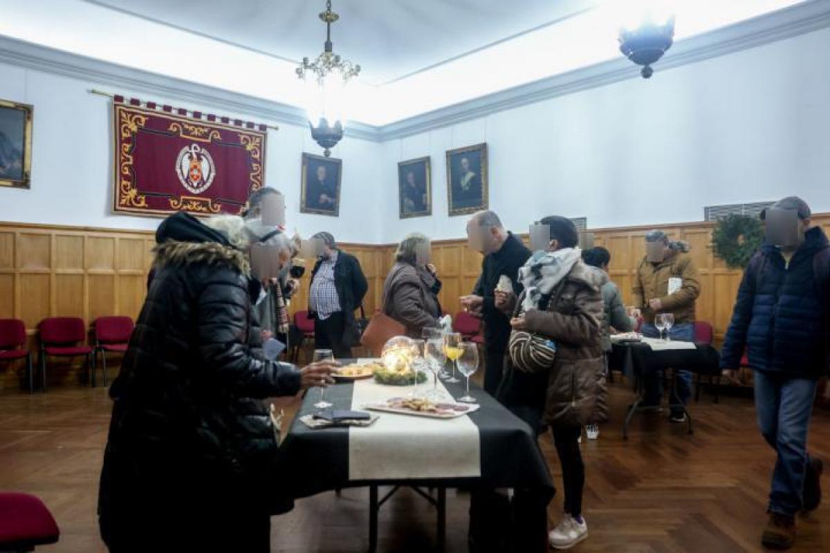 La cena de Nochebuena de Mensajeros de la Paz del pasado 2022, en el Paraninfo de la Universidad Complutense