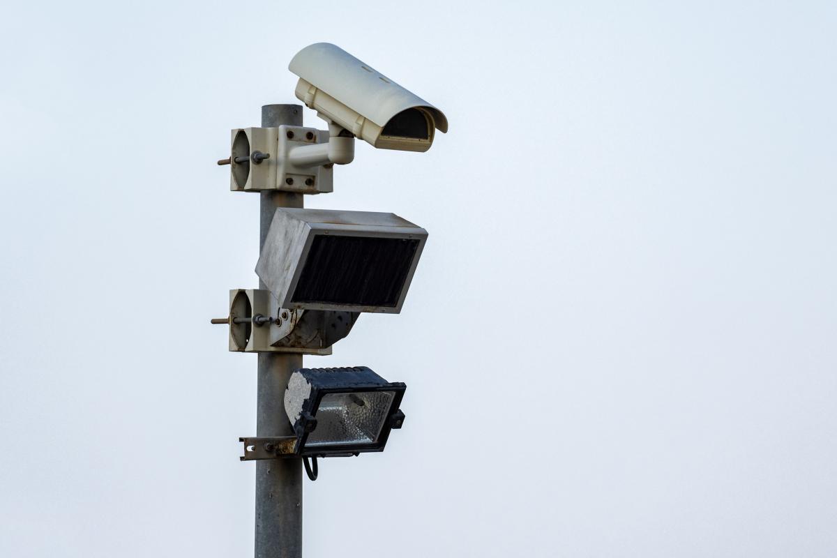 Cámaras de vigilancia.