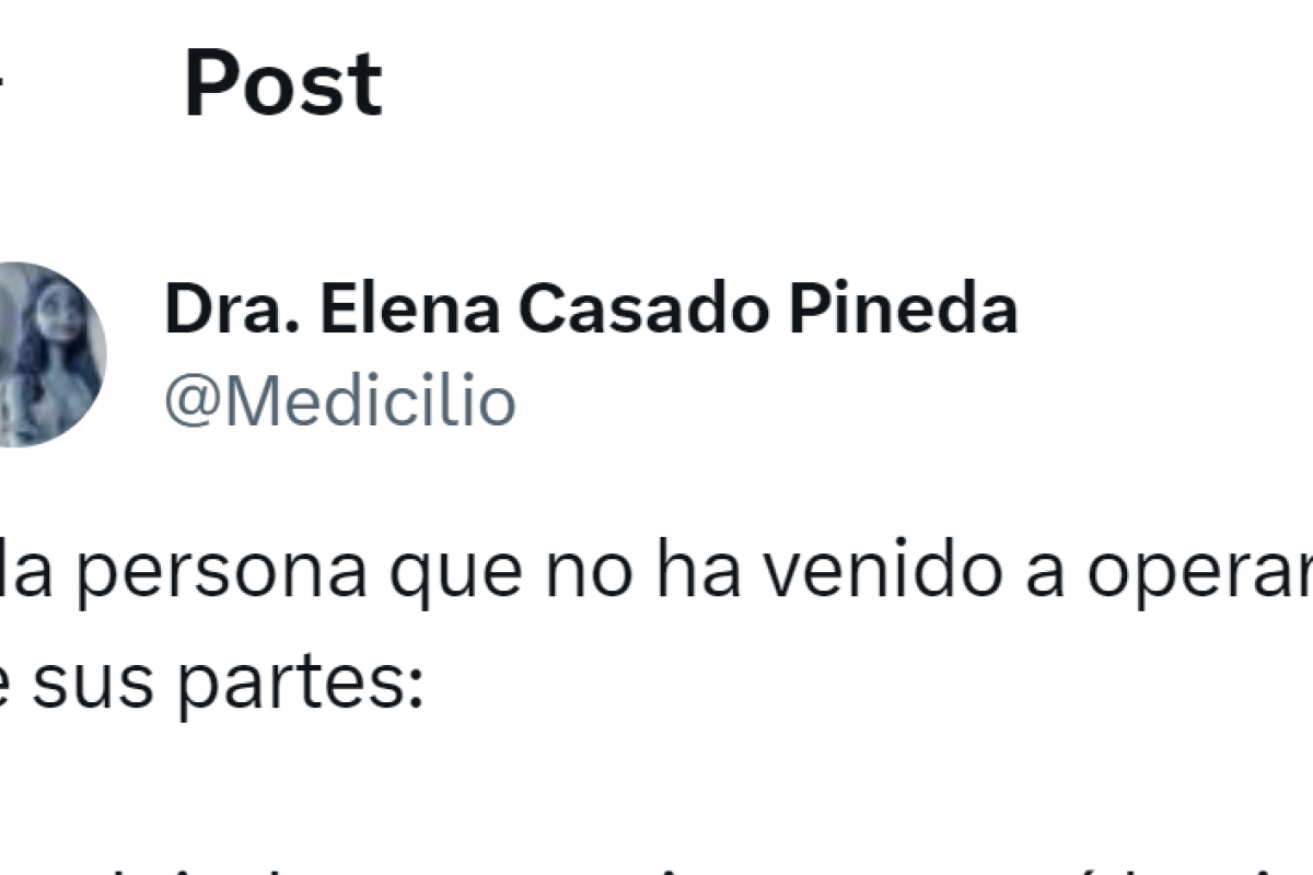 El mensaje de @Medicilio