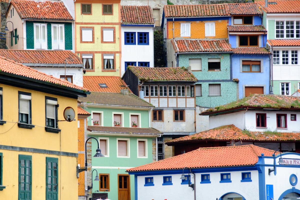 Casas pintadas de Cudillero.