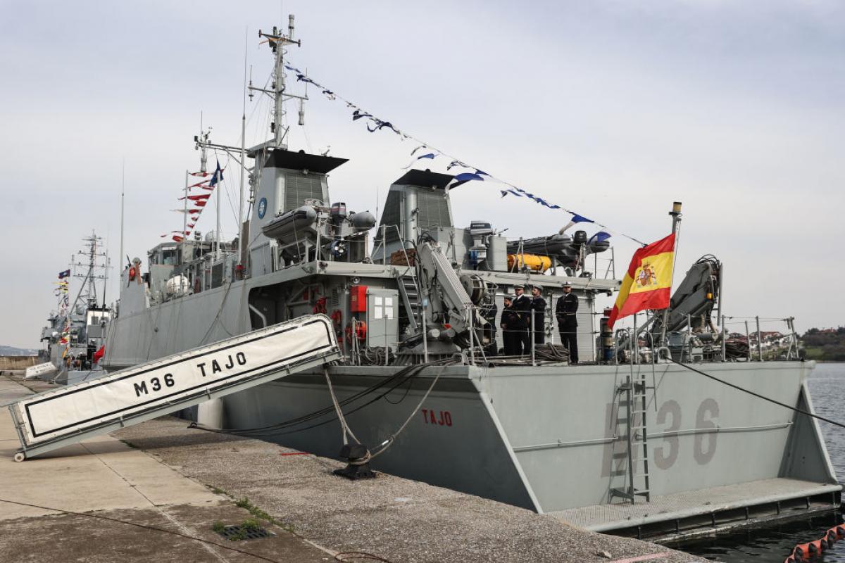 Uno de los buques que participó en la misión SNMCMG2 en el año 2021