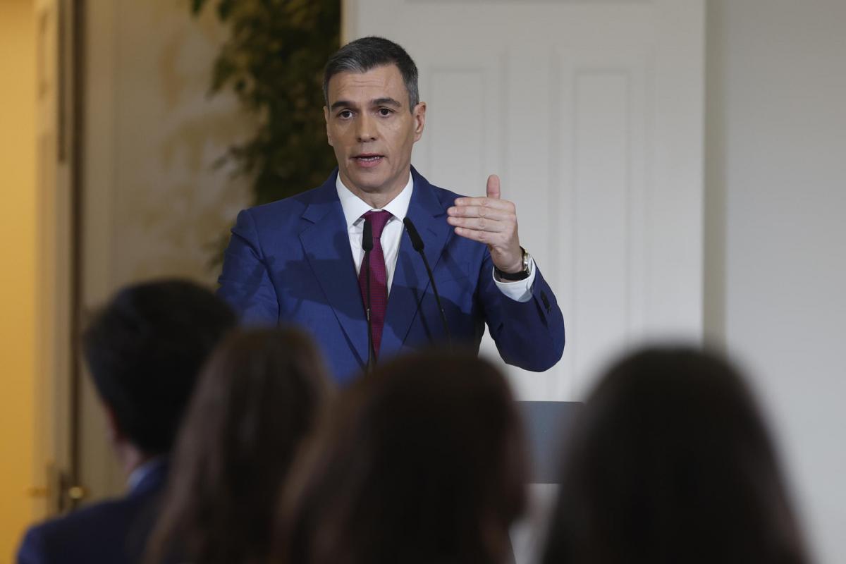 El presidente del Gobierno, Pedro Sánchez