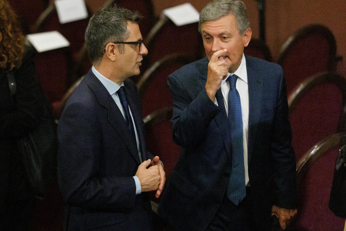 Pedro Saura con Félix Bolaños.