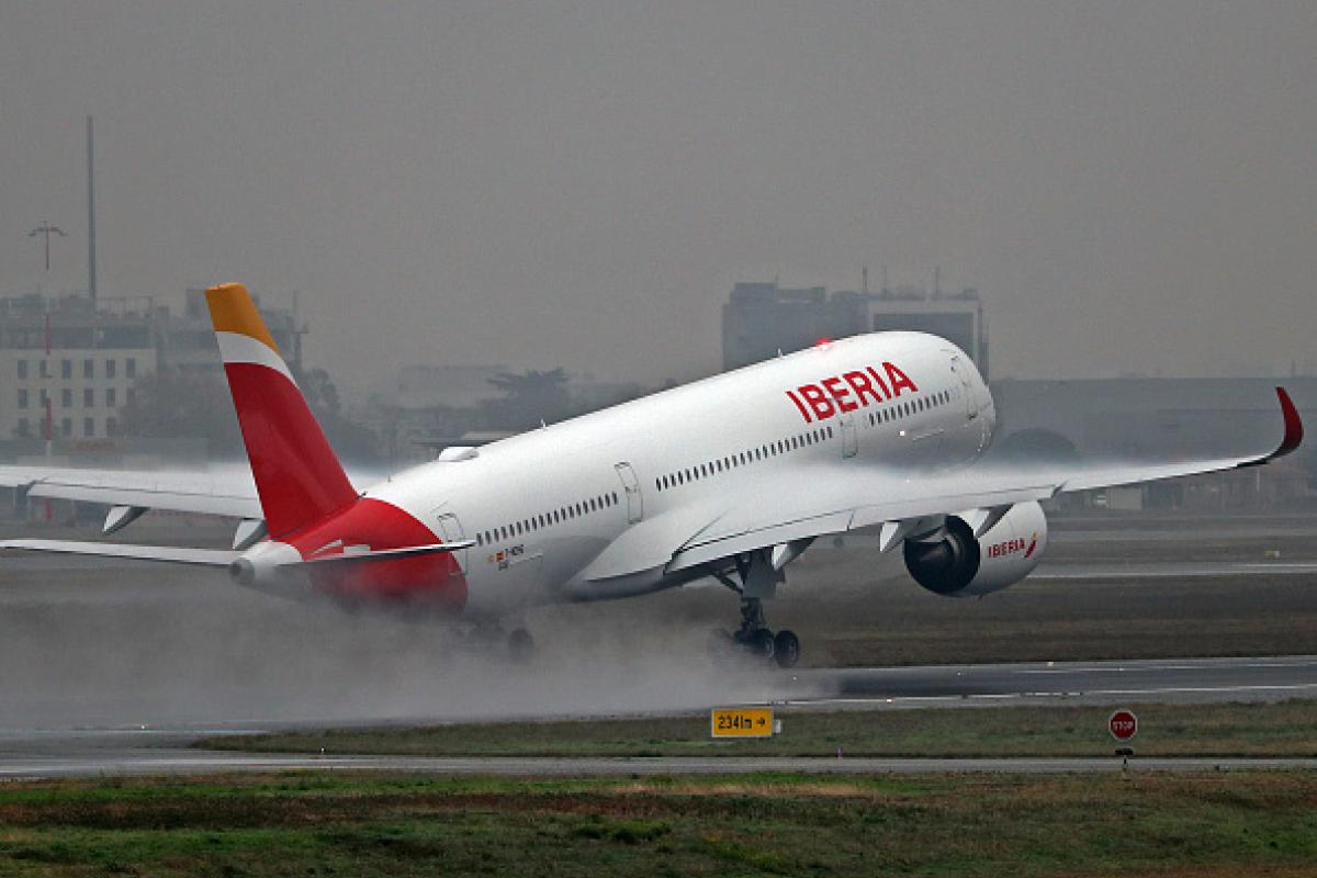 Un avión de Iberia Airbus A350-94, en una imagen de archivo.