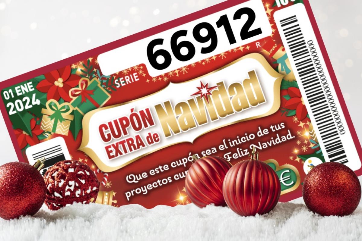 Cupón premiado del Sorteo del Cupón Extra de Navidad de la ONCE 2024