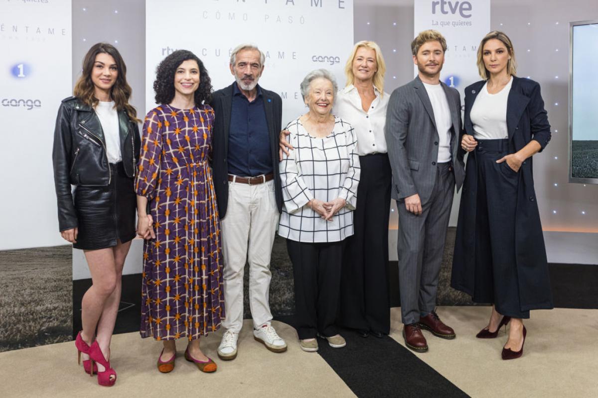El equipo de 'Cuéntame' en la presentación de la última temporada.