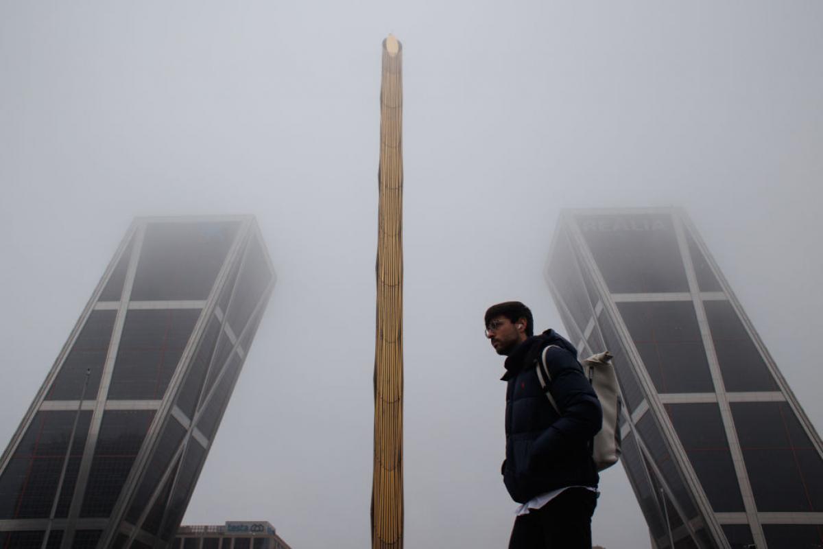 Mal tiempo en Madrid.