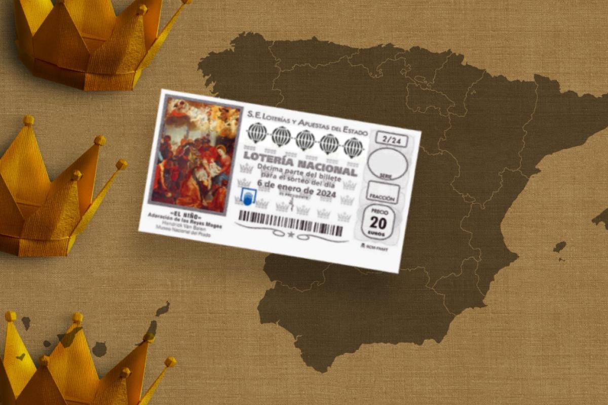 Mapa de gasto en décimos de la Lotería del Niño