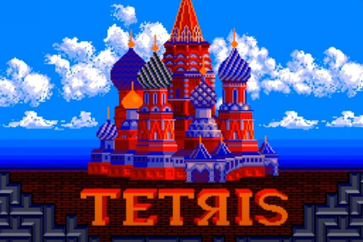Pantalla de inicio del Tetris