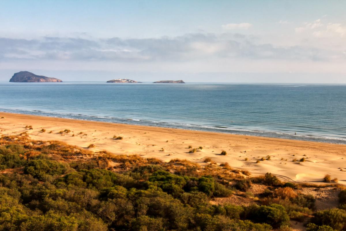 Las islas Chafarinas, al norte de la costa marroquí.