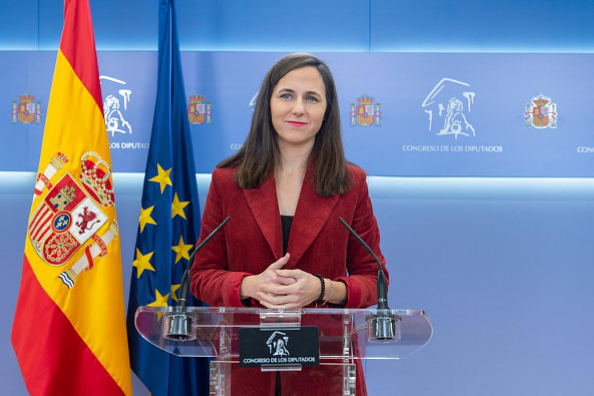 La secretaria general y diputada de Podemos, Ione Belarra.