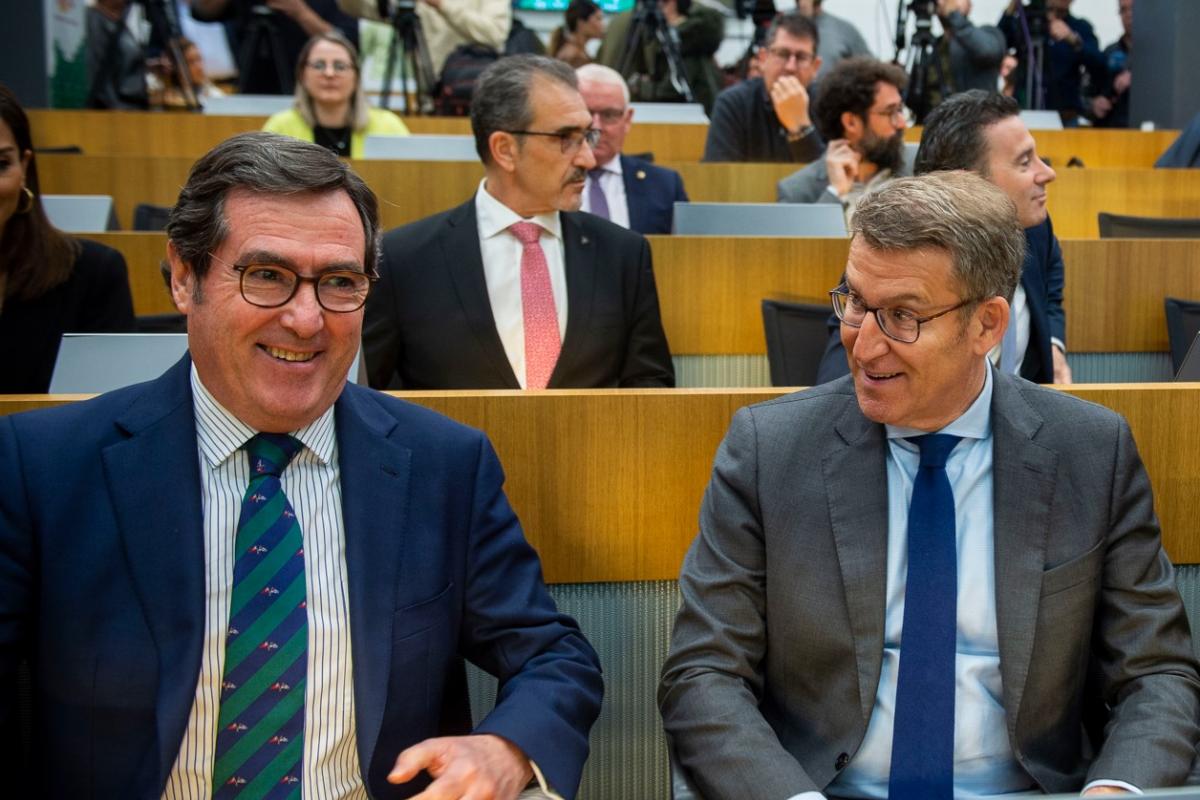 Antonio Garamendi y Alberto Núñez Feijóo