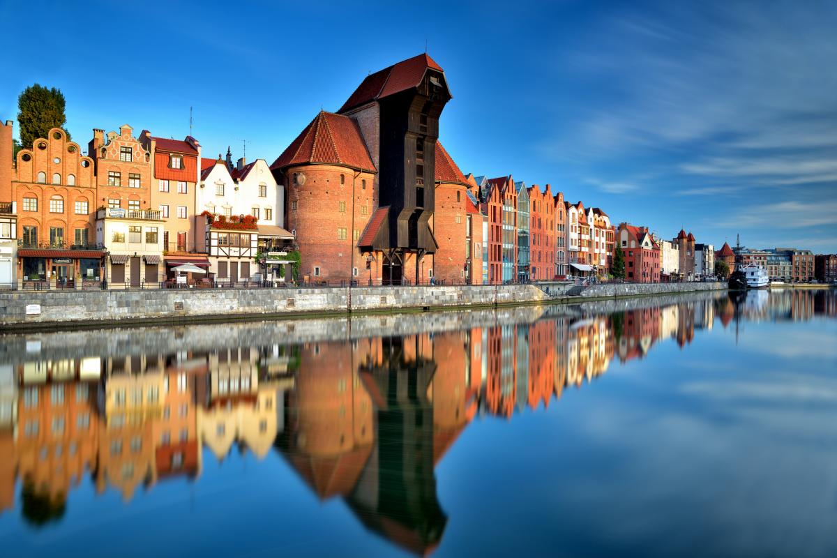 La ciudad Gdansk, en Polonia.